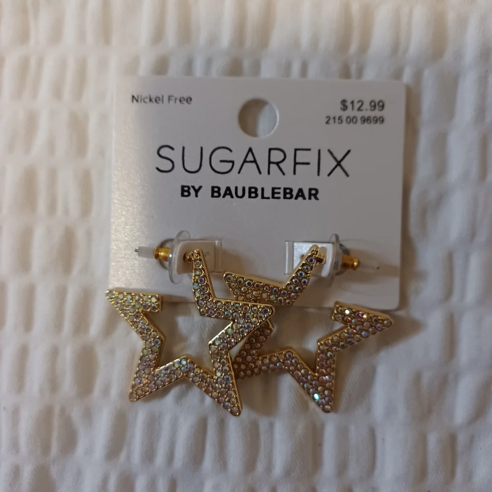 Universal Thread Wristlet & Sugarfix by baublebar Star Earrings NWT